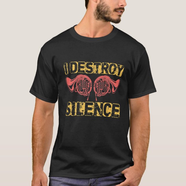 Camiseta Destruyo el silencio del Cuerno Francés (Anverso)