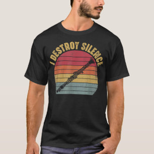 Camiseta Destruyo el silencio del músico de Clarinet Gracio
