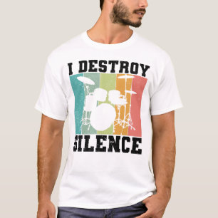 Camiseta Destruyo El Silencio Dolor Retro De Bambor Vintage