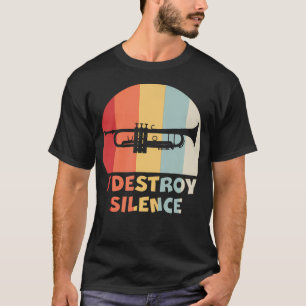 Camiseta Destruyo el Silencio Fumado Trompetista Marchando