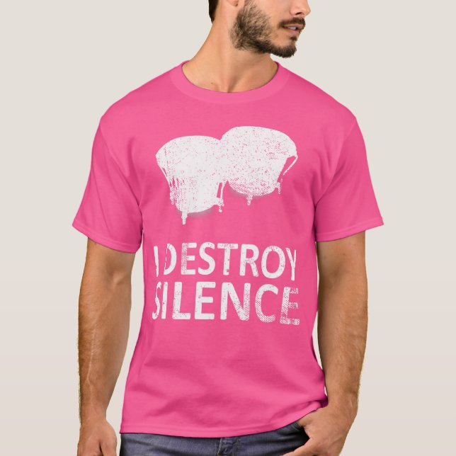 Camiseta Destruyo el silencio - Graciosos jugadores de tamb (Anverso)