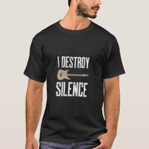 Camiseta Destruyo el silencio Guitarista Guitarista de Guit