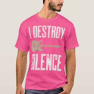 Camiseta Destruyo el silencio Guitarista Guitarista de Guit