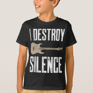 Camiseta Destruyo el silencio Guitarista Guitarista de Guit