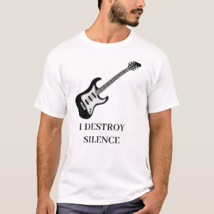 Camiseta Destruyo el silencio Guitarista Guitarra Hombres G