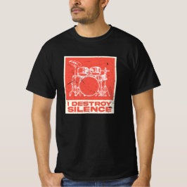 Camiseta Destruyo el silencio - Retro Drummer