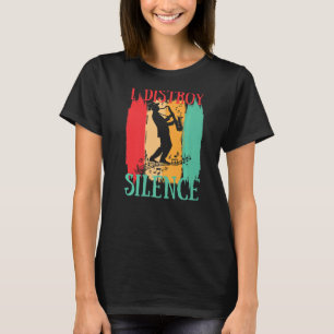 Camiseta Destruyo el silencio saxofonista saxofonista Jazz