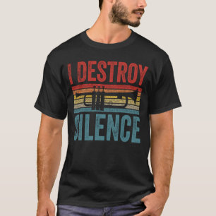 Camiseta Destruyo el silencio Trumpeter regalo Trumpet
