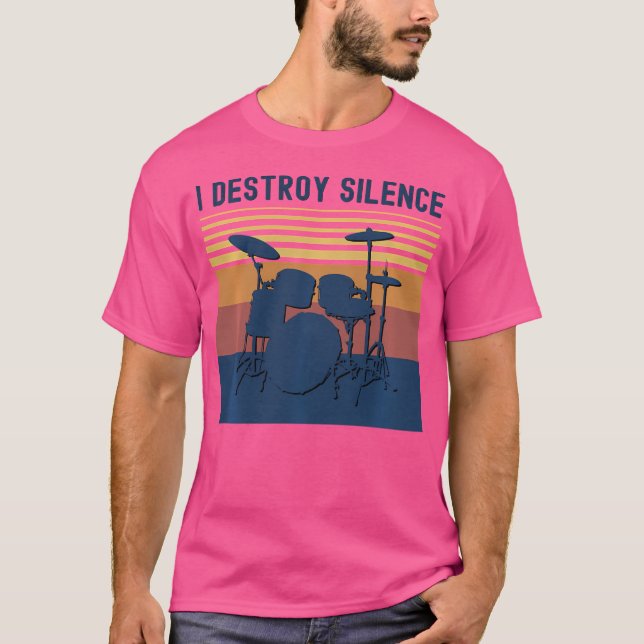 Camiseta Destruyo los tambores de silencio ante la diversió (Anverso)