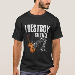 Camiseta Destruyo Memes De Violín De Silencio Para Gracioso