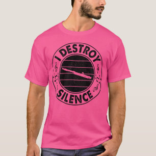 Camiseta Destruyo músicos de la flauta de silencio