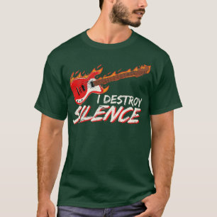 Camiseta Destruyo Silence Funny Electric Gui