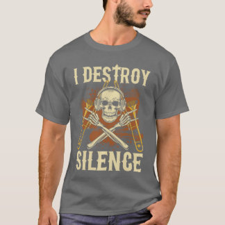 Camiseta Destruyo Silenciadorintérprete de trombónMúsica Am