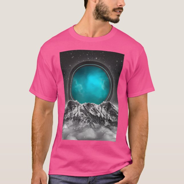 Camiseta Desvanecerse (Eclipse Lunar) Manga de béisbol (Anverso)