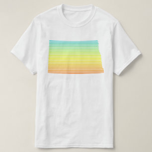 Camiseta desvanecimiento de chill de dakota del norte