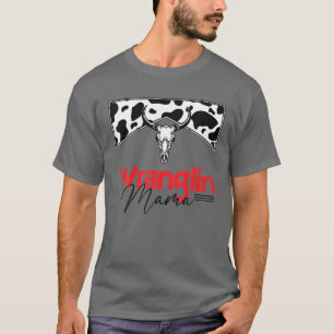 Camiseta Desvarío de mamá Bull Skull Leopard de las madres