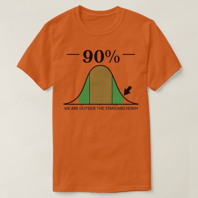 Camiseta Desviación estándar externa (Diseño del anverso)