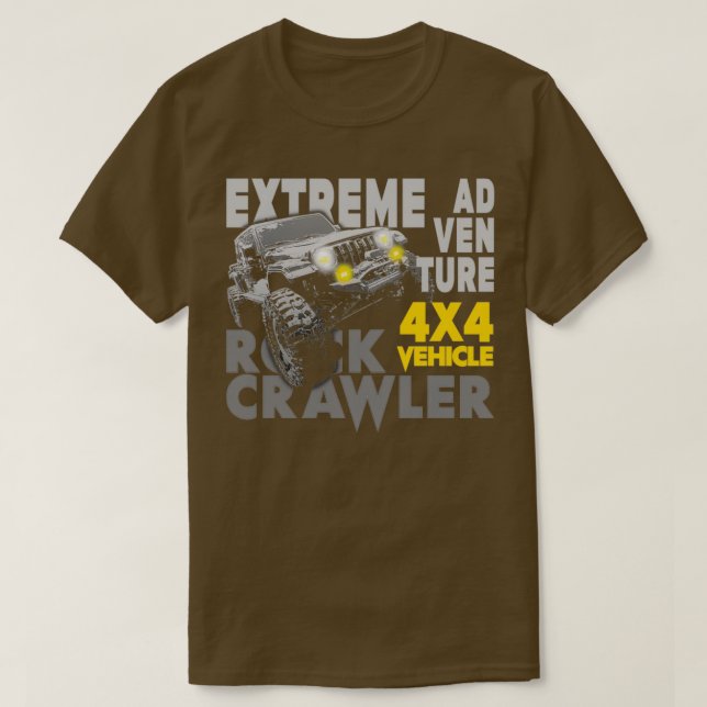 Camiseta Desvío del Crawler de Rock Extremo Adventure (Diseño del anverso)