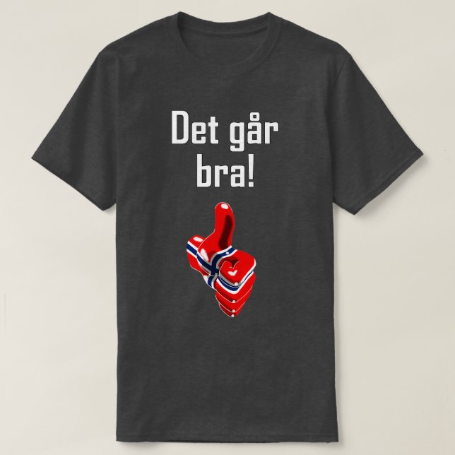 Camiseta Det Gar Bra (Diseño del anverso)
