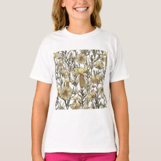 Camiseta Detailed Floral Pattern