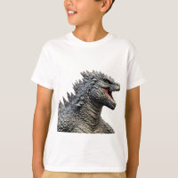 Detailed Head of Roaring Godzilla Monster