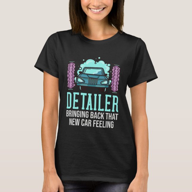 Camiseta Detailer Car Detailing  Car Wash (Anverso)