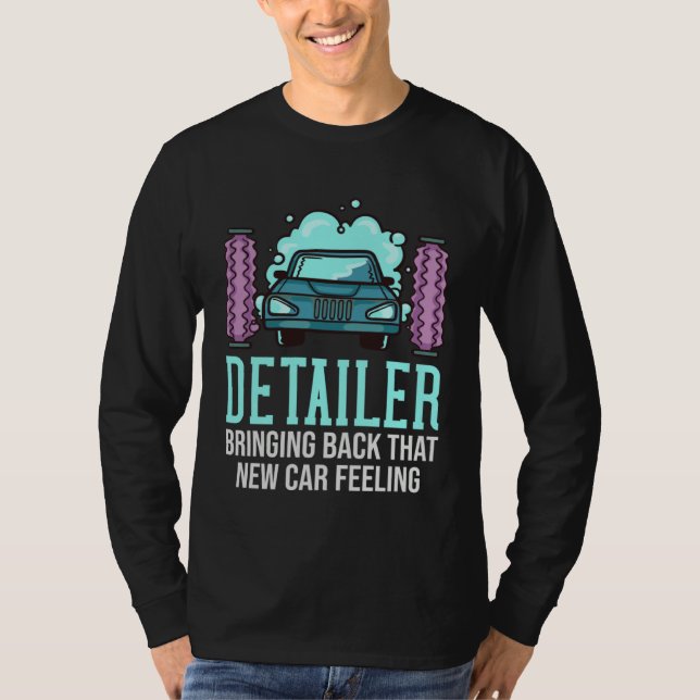 Camiseta Detailer Car Detailing  Car Wash (Anverso)