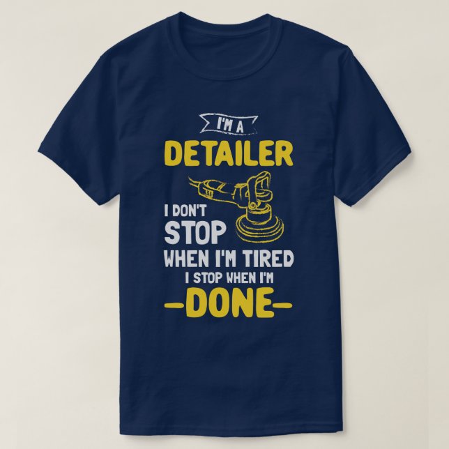Camiseta Detalizador automático de coches (Diseño del anverso)