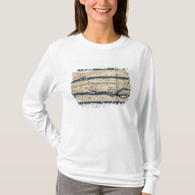 Camiseta Detalle de la tabla de Peutinger (Anverso)