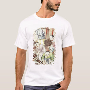 Camiseta Detalle de un florero que representa a artesanos