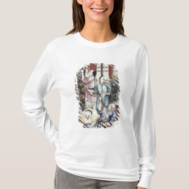 Camiseta Detalle de un florero que representa a los hombres (Anverso)