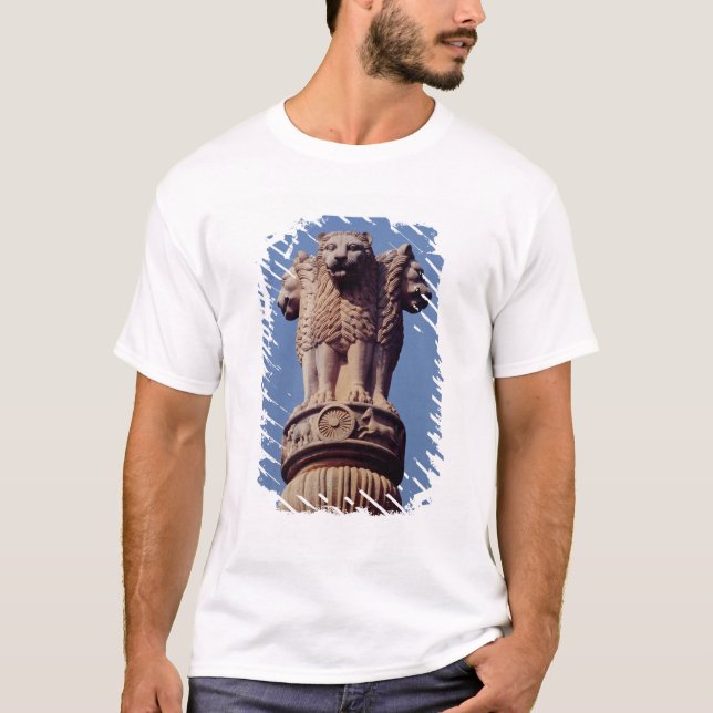 Camiseta Detalle de un pilar de Ashoka (Anverso)