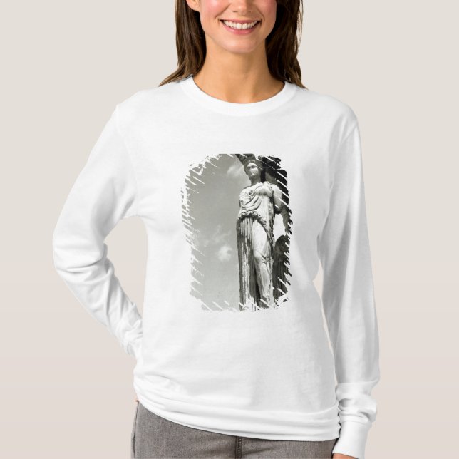Camiseta Detalle de una cariátide del Erechtheion (Anverso)