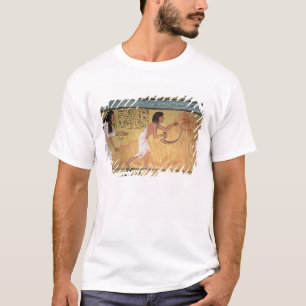 Camiseta Detalle de una escena de la cosecha en la pared