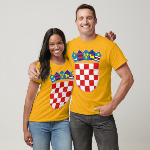 Camiseta Detalle del escudo de armas de Croacia