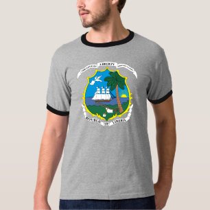 Camiseta Detalle del escudo de armas de Liberia