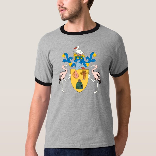 Camiseta Detalle del escudo de armas de Turks and Caicos (Anverso)