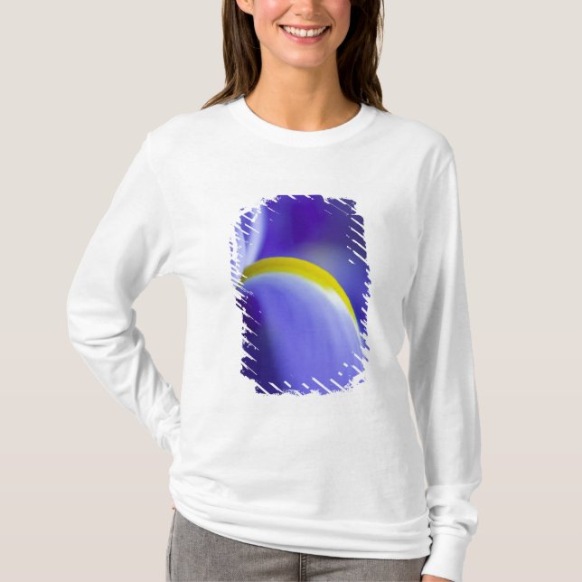 Camiseta Detalle detallado de un iris de bandera azul. (Anverso)