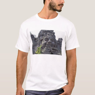 Camiseta Detalle facial del West Gate-Tower Gopuram),