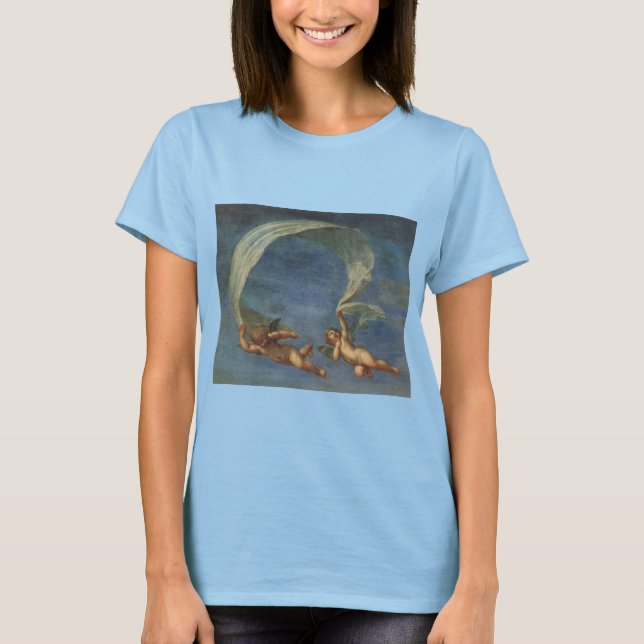 Camiseta Detalles de ángeles de Adonis liderados por cupido (Anverso)