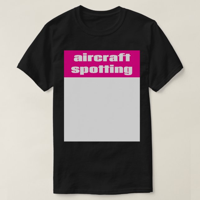 Camiseta Detección de aeronaves (Diseño del anverso)