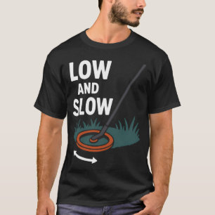 Camiseta Detección de tesoros con metal detector lento y ba