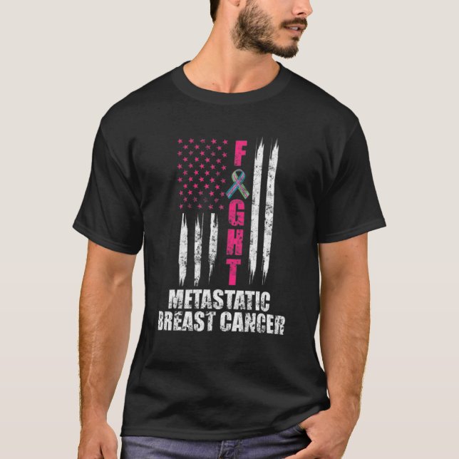 Camiseta detección del cáncer de mama metastásico (Anverso)