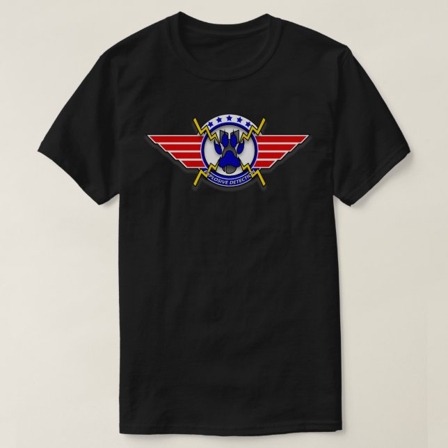Camiseta Detección explosiva del distintivo de patas unidas (Diseño del anverso)