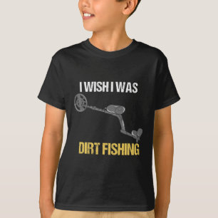 Camiseta Detección metalizado de la pesca sucia de detector