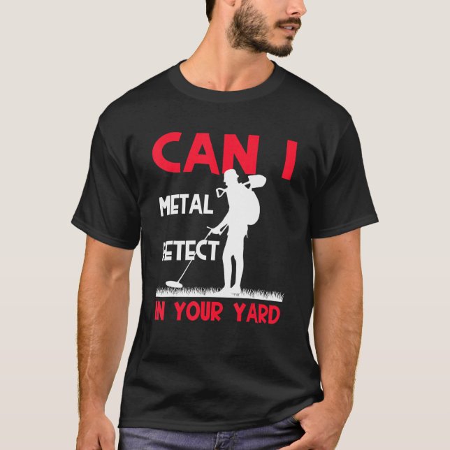Camiseta Detectador de búsqueda de tesoros metalizado Metal (Anverso)