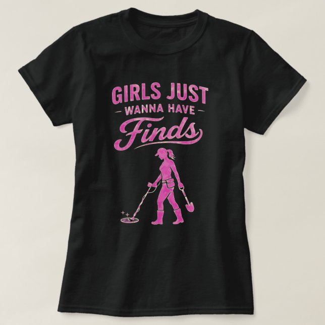 Camiseta Detectando Metal Pink Lady (Diseño del anverso)
