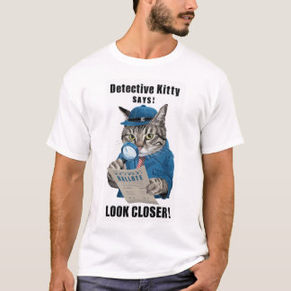 Camiseta Detective Cat Illustration