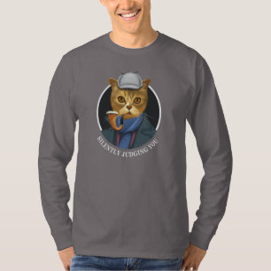 Camiseta Detective Cat - Juzgando Silenciosamente