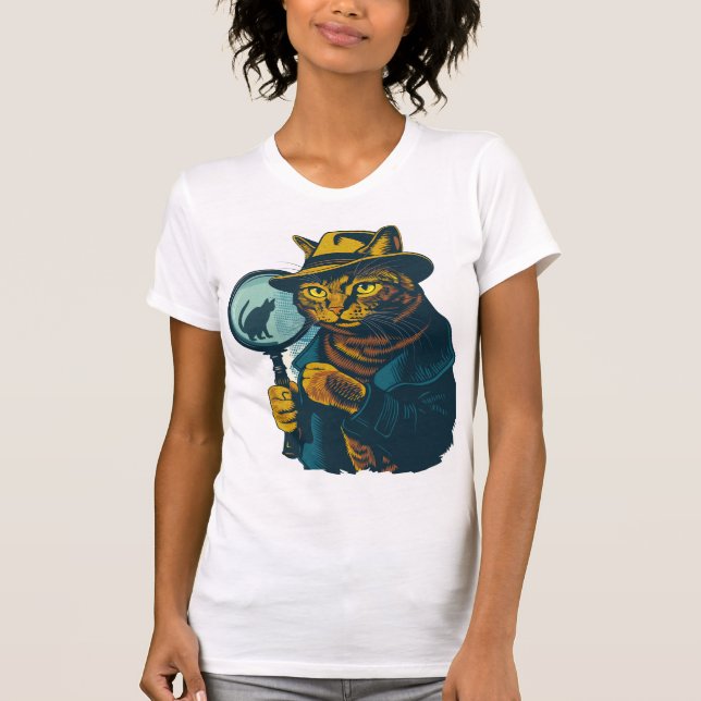 Camiseta Detective Cat Mystery (Anverso)